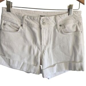 Hudson white‎ denim shorts women's size 27
